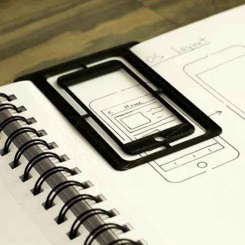 iOS Design Stencil/Bookmark