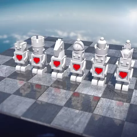 Bot Chess Set white #Chess