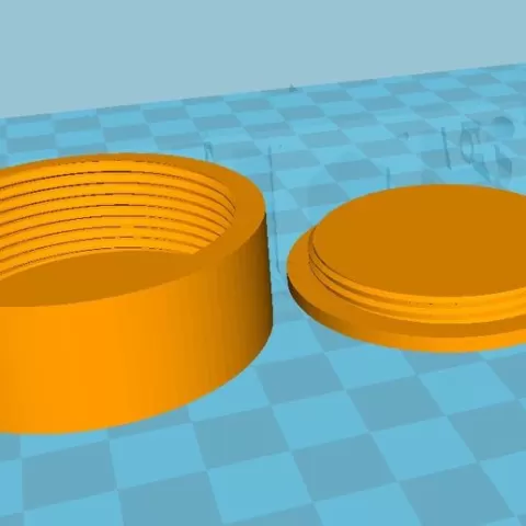Discreet box Multi-purpose storage screw closure