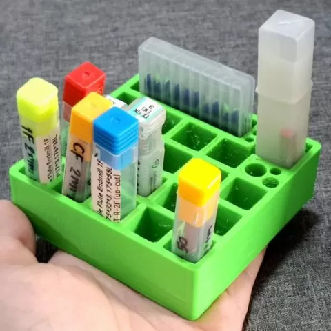 Endmill storage tray