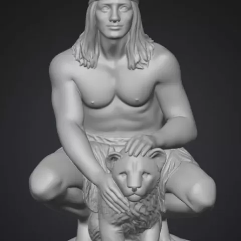Caboclo Arapongas – Escultura espiritual tribal (STL para impresión 3D)