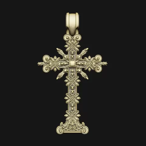 cross gothic baroque relief laser artcam print carving aspire royal by OL22