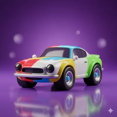 vintage car STL Cool Looking classic car STL automobile 3D Model STL File stylized car STL Ready for Your Next 3D Print Project