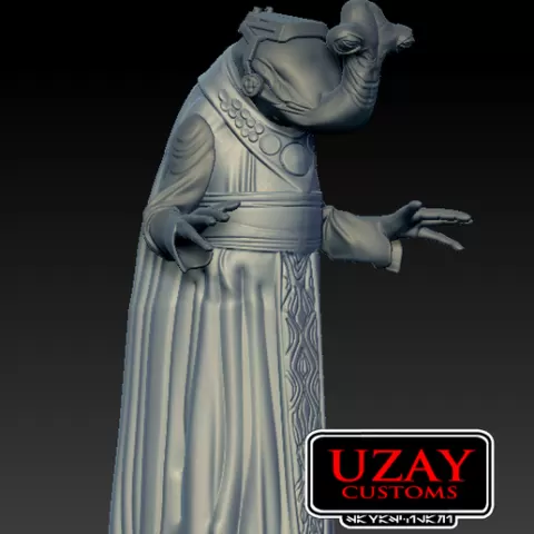 Star wars The Book of Boba fett articulated Mok Shaiz 3D print model