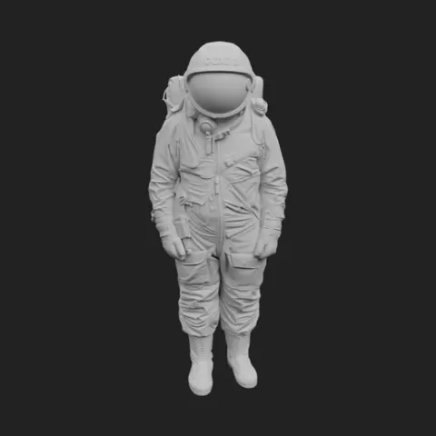 Cosmonaut Yuri Gagarin Wearing SK-1 Space Suit with CCCP Helmet – Easy Print Detailed 3D Model
