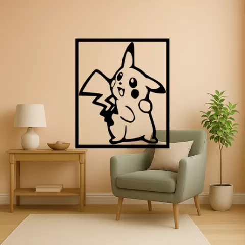 Pikachu Pikachu Standing Wall Art Framed