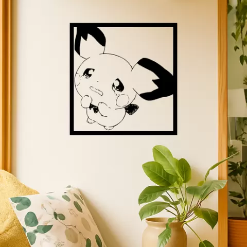 Pikachu Pikachu Sad Wall Art Framed
