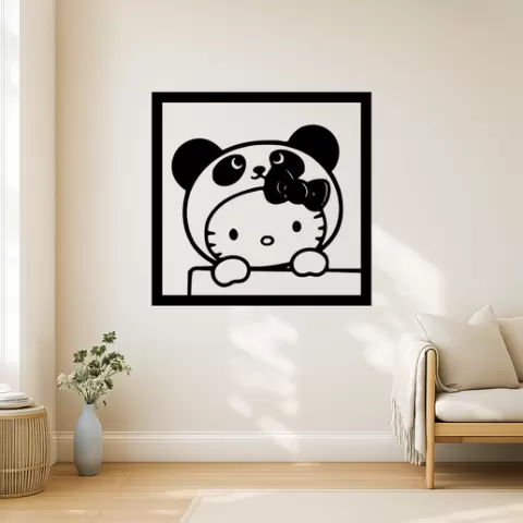 Hello Kitty Hello Kitty Tarepanda Wall Art Framed