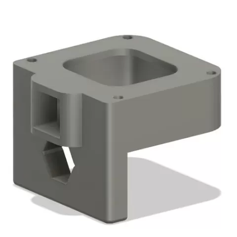 Heated Grip Controller Housing with Mirror Mount – Motorcycle 3D Model