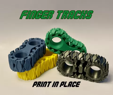 Finger Treads Fidget Track - Print In Place