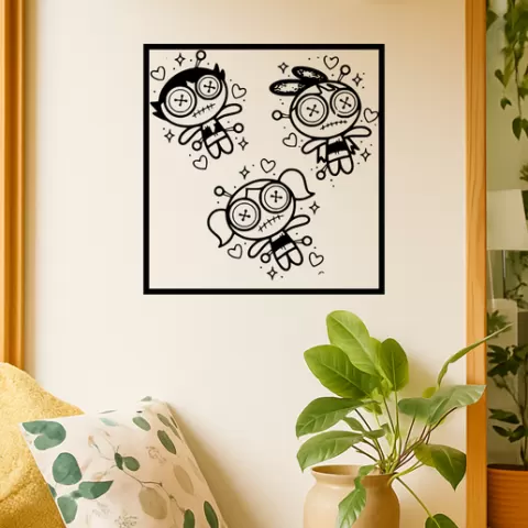 The Powerpuff Girls The Powerpuff Girls The Lobe Wall Art Framed