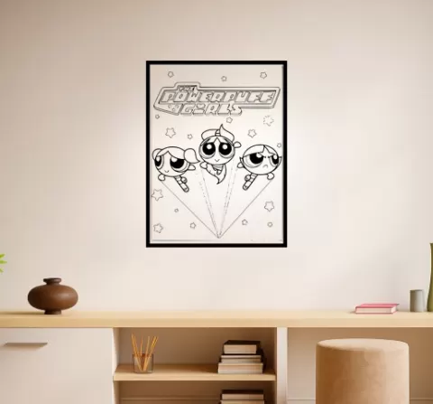 The Powerpuff Girls The Powerpuff Girls The Lobe Wall Art Framed