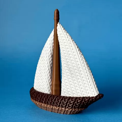 Knitted Sail Boat (Multiparts)