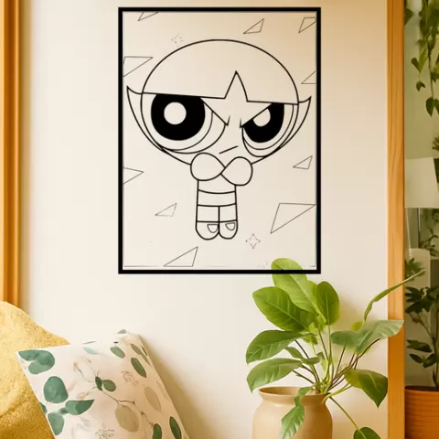 The Powerpuff Girls The Powerpuff Girls The Amoeba Boys Wall Art Framed