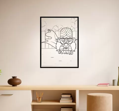 The Powerpuff Girls The Powerpuff Girls The Amoeba Boys Wall Art Framed