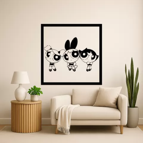 The Powerpuff Girls The Powerpuff Girls Princess Morbucks Wall Art Framed