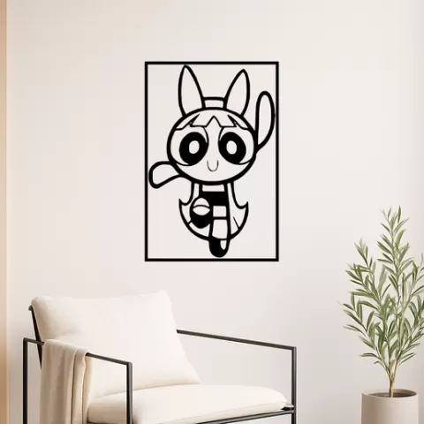 The Powerpuff Girls The Powerpuff Girls Buttercup Wall Art Framed