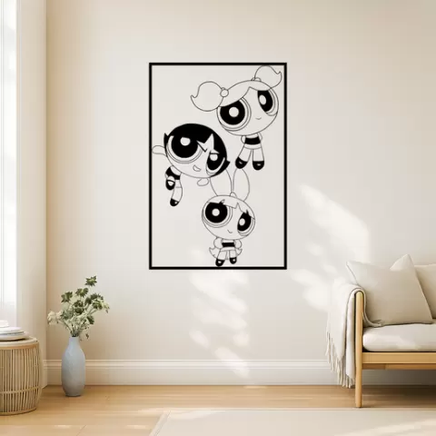 The Powerpuff Girls The Powerpuff Girls Buttercup Wall Art Framed