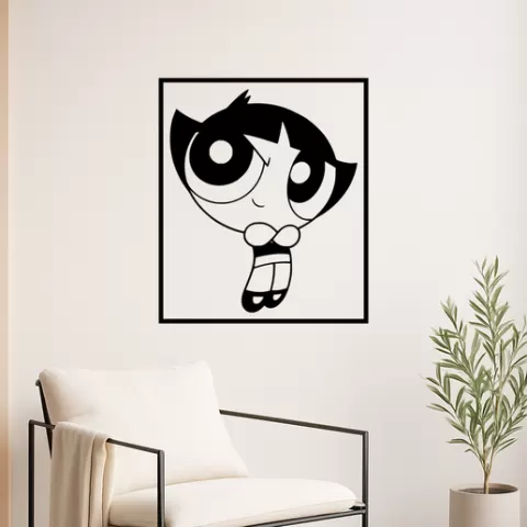 The Powerpuff Girls The Powerpuff Girls Buttercup Wall Art Framed