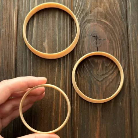 Circle. Cookie cutters, polymer clay cutters.