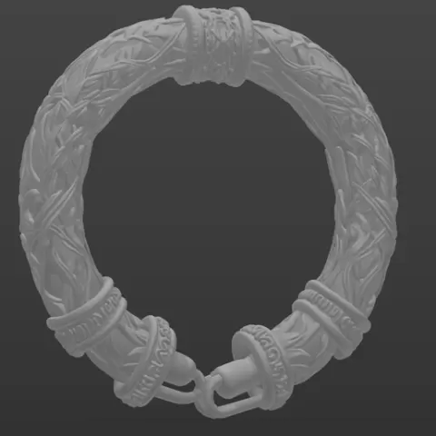 Celtic Foliate Organic Vine Torc