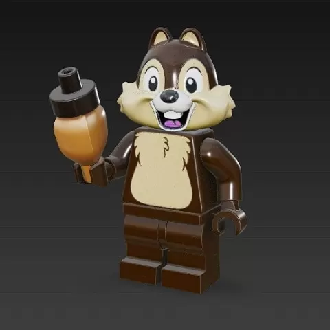 Block Style Chip - STL 3D Printing Static Figure