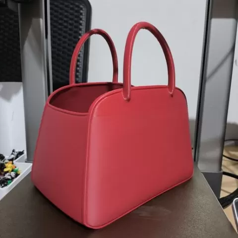 Palomera - Pochoclera - Pop Corn - cartera roja - bag red- el diablo viste a la moda -manija separadas