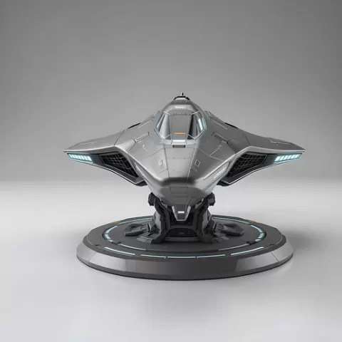 CCL-TX Futuristic Spaceship – Sci-Fi STL Model