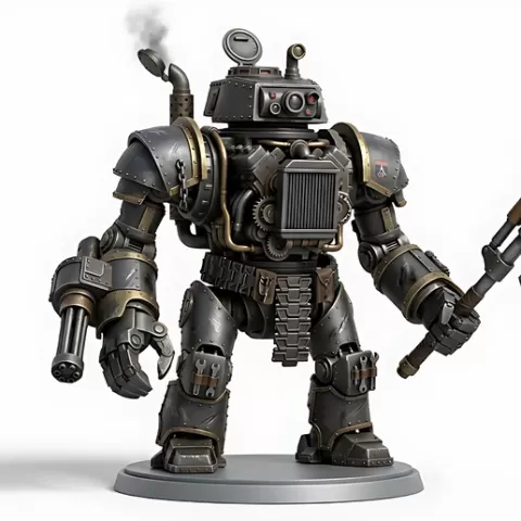 Steamforge Automaton Mech Warrior STL Model