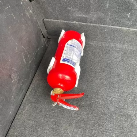 Car fire extinguisher holder