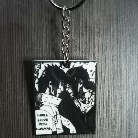 Naruto manga keychains