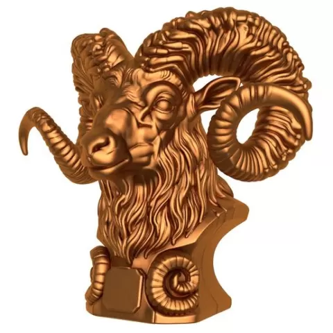 Bighorn Sheep Bust / Bighorn Sheep Bust stl / sheep bust / sheep bust printer / sheep head statue / goat statue / goat bust / Animal Sculpture