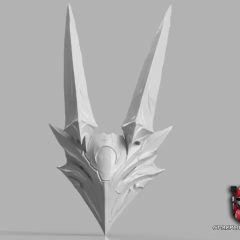 BLOOD MOON Tryndamere Mask - League Of Legends Cosplay 1:1 Replica