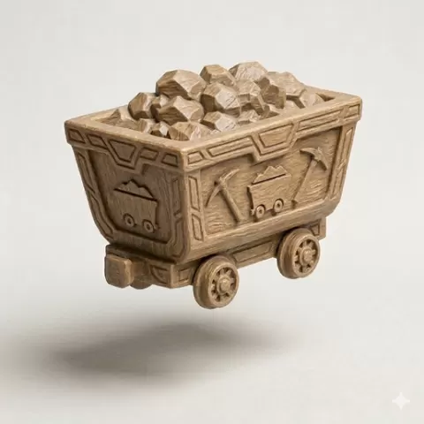 "Mining car for 3D printing".