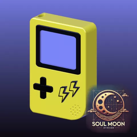 Retro Lightning Console Keychain - Electric Monster Edition ⚡