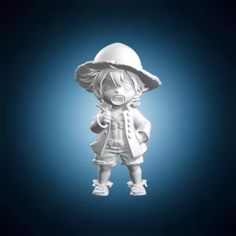 Monkey Chibi Luffy Statue