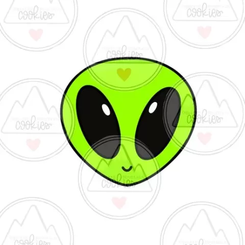 Alien cookie cutter-cookiecad