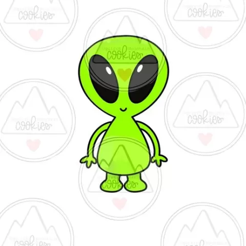 Alien cookie cutter-cookiecad