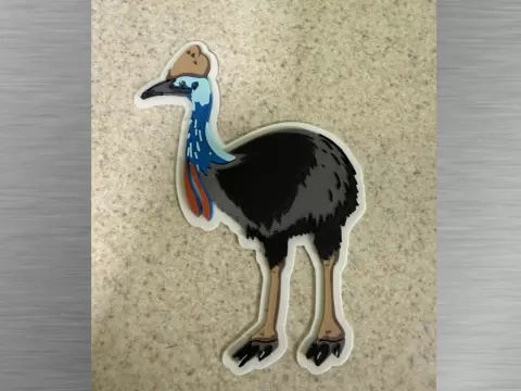 Cassowary -Exotic Animal Cutout