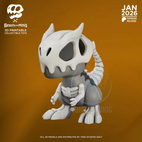 Allosaurus Boney Beast 3D Printer File STL