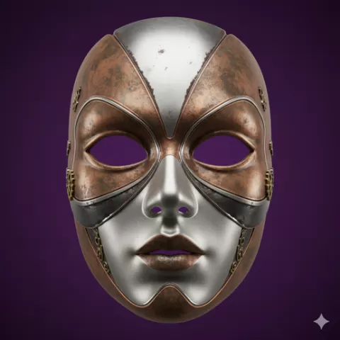 kid size mask STL, zombie mask STL, gladiator mask STL, assassin mask STL, lightweight mask STL, FDM friendly mask STL, universal size mask STL, face mask STL, festival mask STL, high detail mask STL, ornate mask STL, adult size mask STL, costume mas
