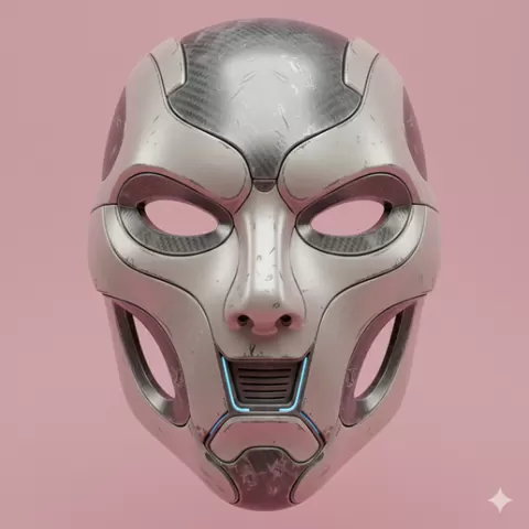 print ready mask STL, monster mask STL, android mask STL, mask collectible STL, superhero mask STL, lion mask STL, stylized mask STL, battle mask STL, ninja mask STL, pre supported mask STL, FDM friendly mask STL, Carnival mask STL, manga mask STL, e