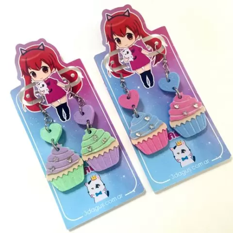 Cupcake earrings