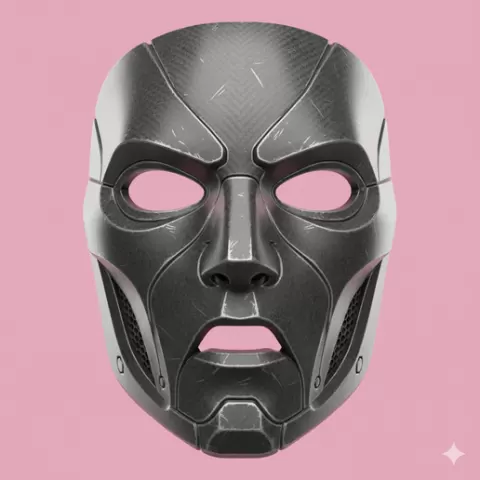 faceless mask STL, decorative mask STL, kid size mask STL, alien mask STL, cyberpunk mask STL, universal size mask STL, evil clown mask STL, mecha mask STL, AI mask STL, engraved mask STL, melting face mask STL, mask wall decor STL, possessed mask ST
