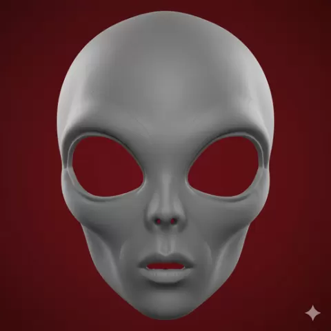 wearable mask STL, combat mask STL, demon mask STL, villain mask STL, printable mask, futuristic mask STL, easy to print mask, mask stand STL, faceless mask STL, FDM friendly mask STL, alien mask STL, Halloween mask STL, twisted grin mask STL, warrio
