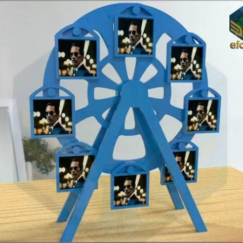 WHEEL OF FORTUNE PICTURE FRAME - PORTA PORTRAITS RUEDA DE LA FORTUNA