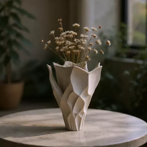 Leaf-inspired Vase