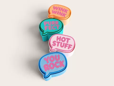 Conversation Balloons - Compliments - Clickers 2