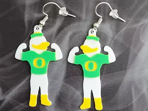 Oregon Duck Earrings