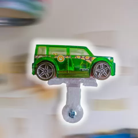 Hot Wheels wall display